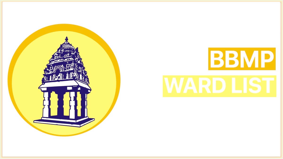 BBMP New Ward List 2022 PDF
