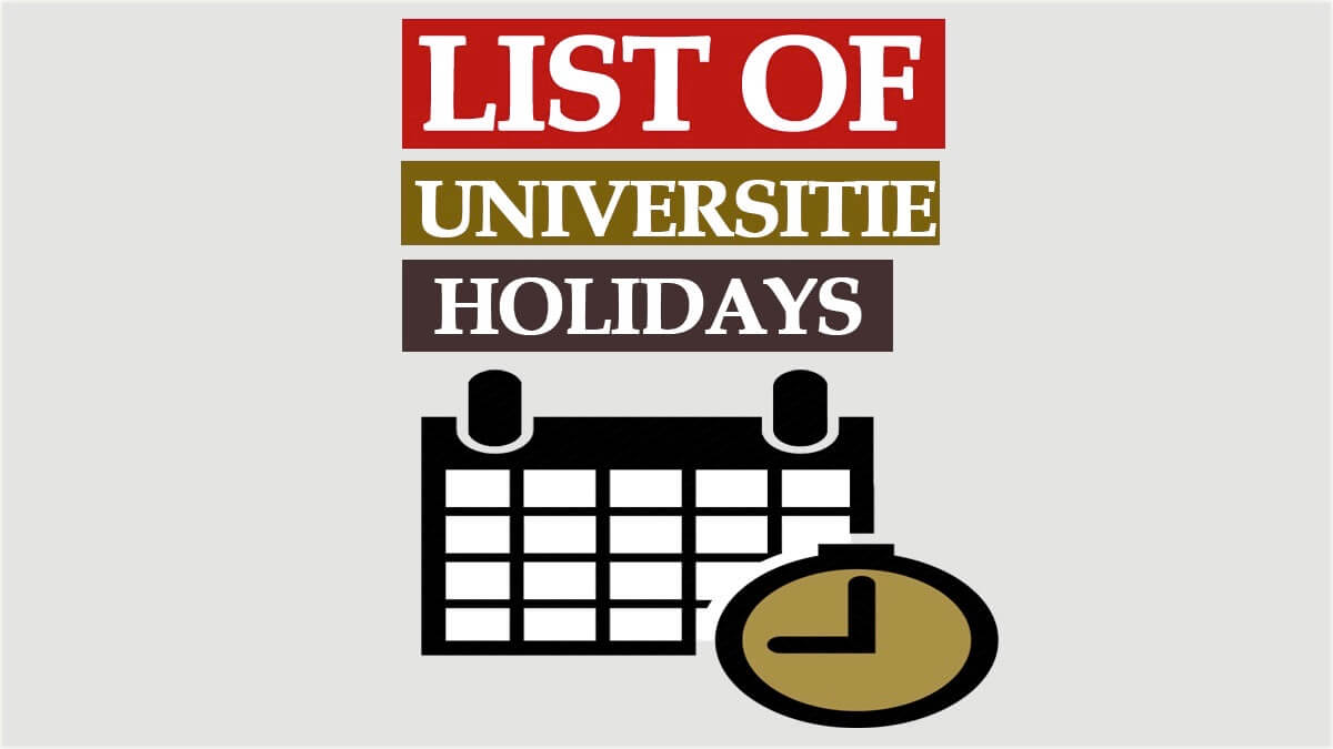 Dibrugarh University Holidays List 2022