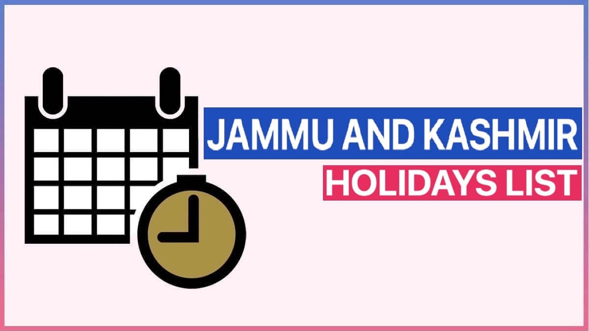 List Of Holidays 2022 In Jammu And Kashmir PDF Calendar Download
