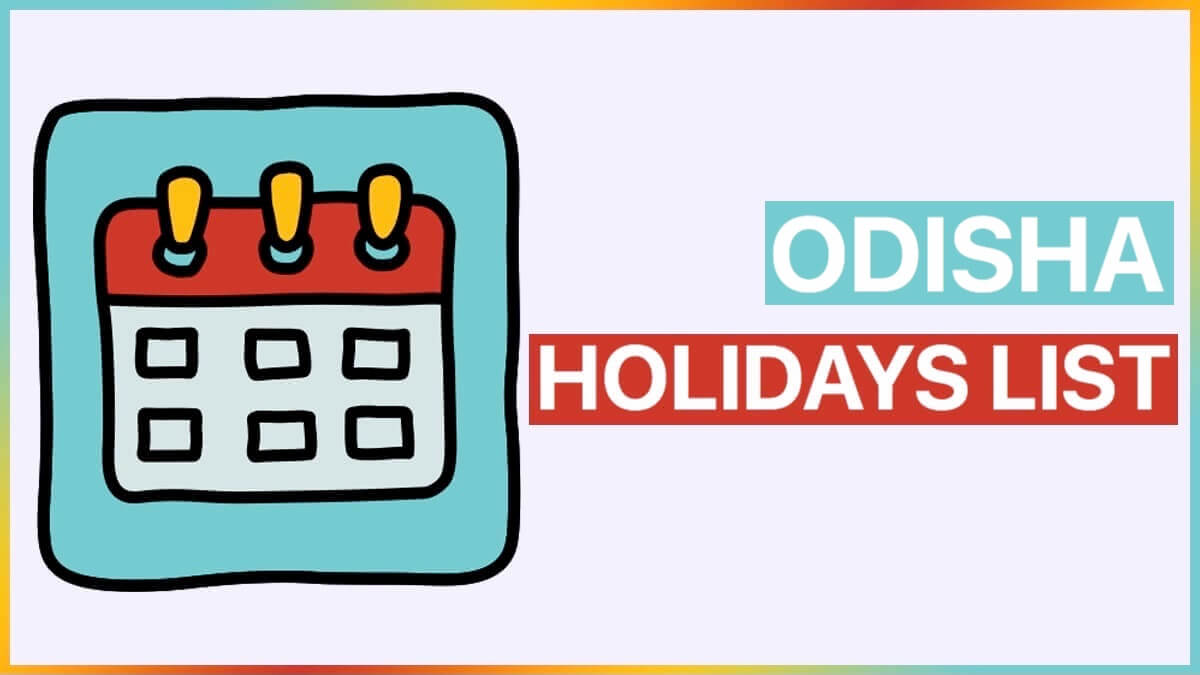 Odisha Govt. Holiday List 2022 and Calendar PDF