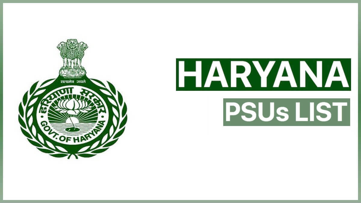 List of all Public Sector Undertakings (PSUs) in Haryana State | List of PSUs Haryana