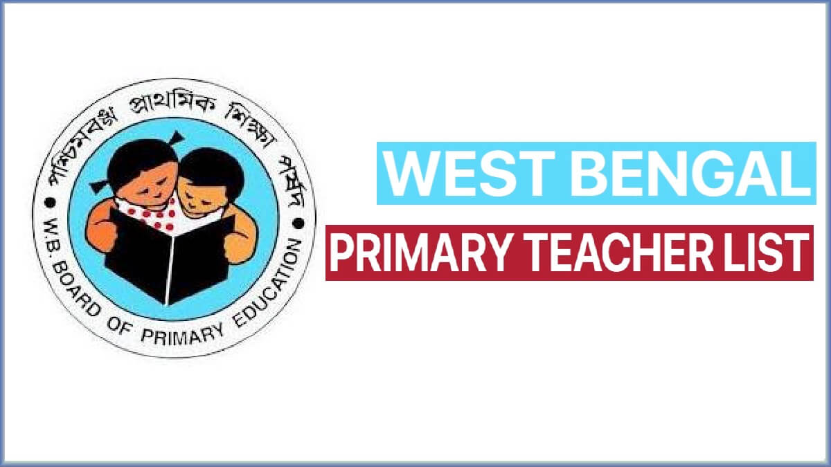 West Bengal 269 Primary Teacher Name List 2022