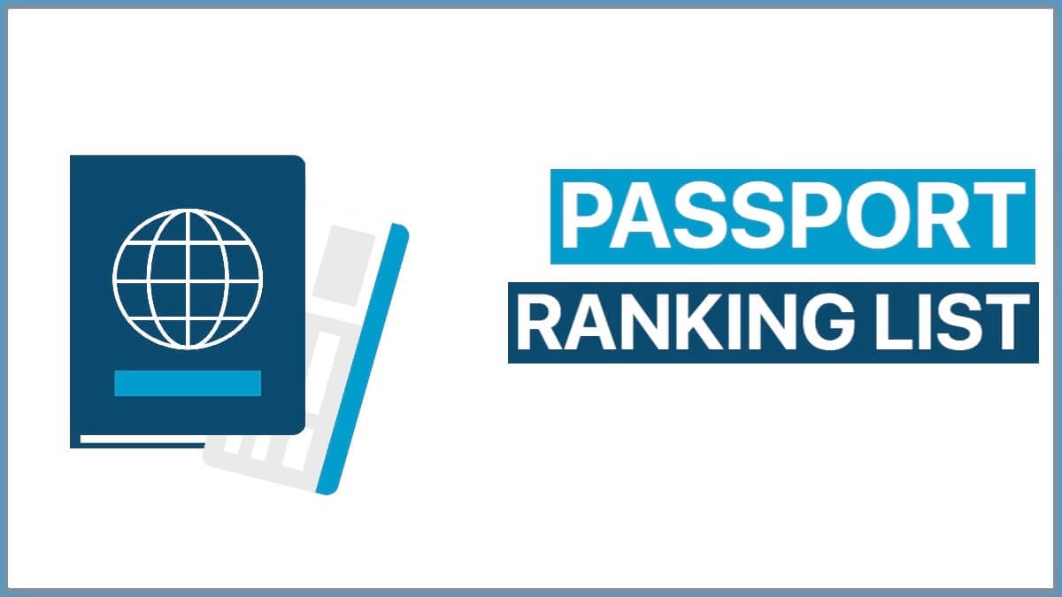 Passport Ranking List 2024 Global Powerful Passport Ranking Latest