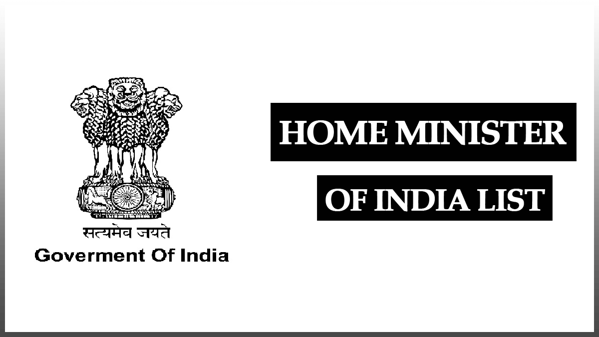 Home Minister of India List from 1947 to 2024