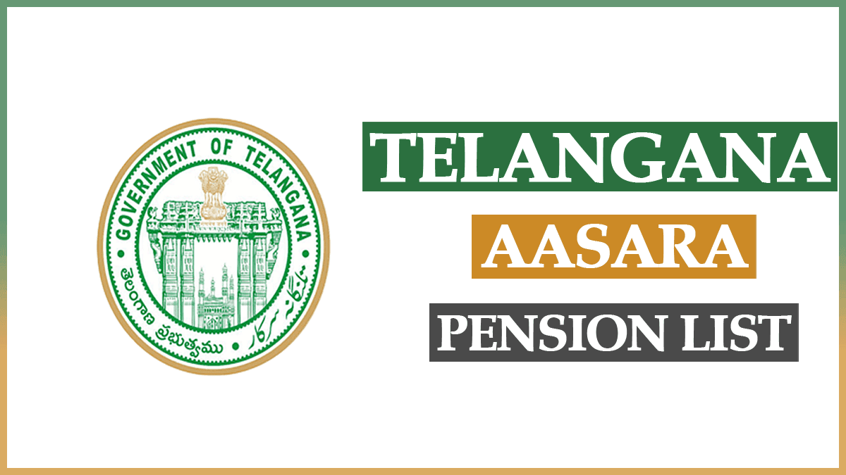 Telangana Aasara Pension List 2024