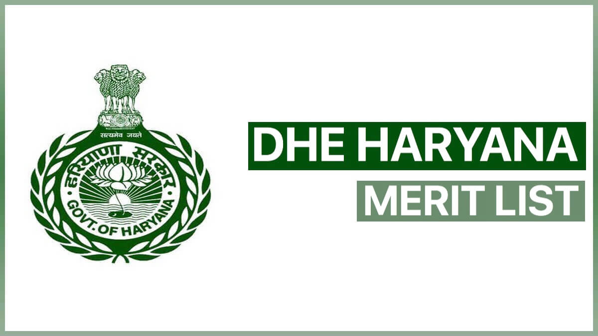DHE Haryana Merit List and Cut Off for Admission 2024-25
