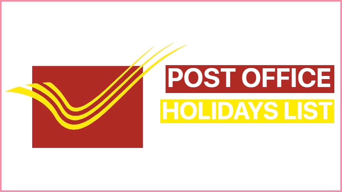 Post Office Holidays List 2022 All India