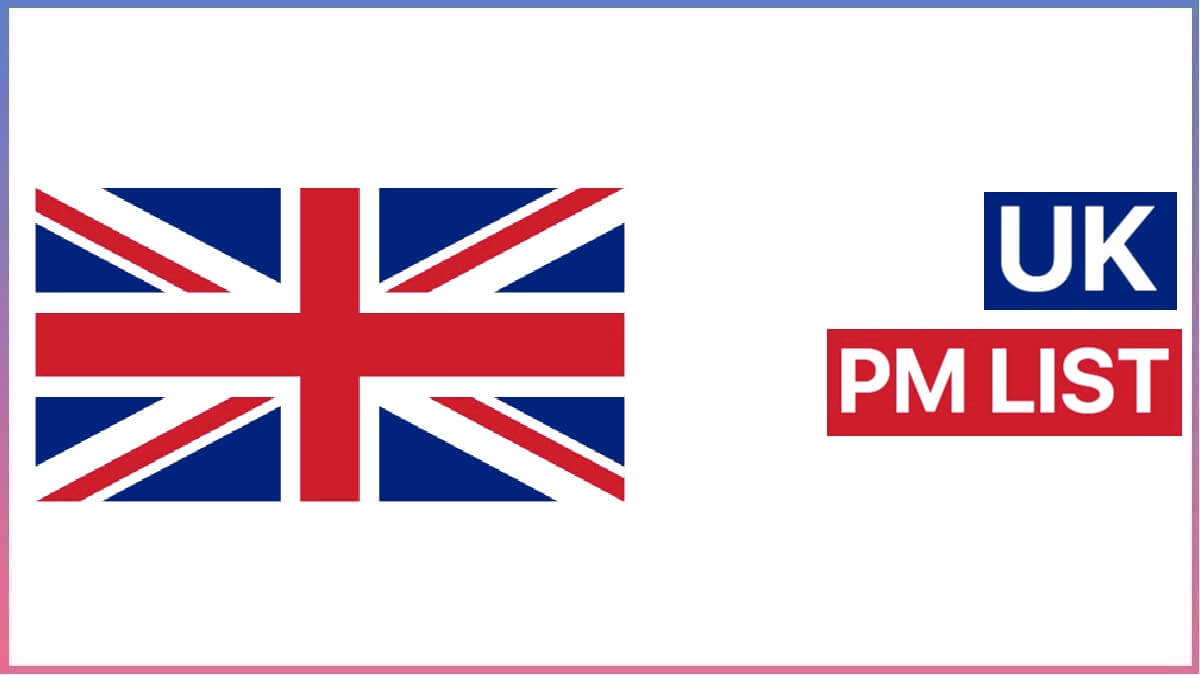 UK Prime Minister List