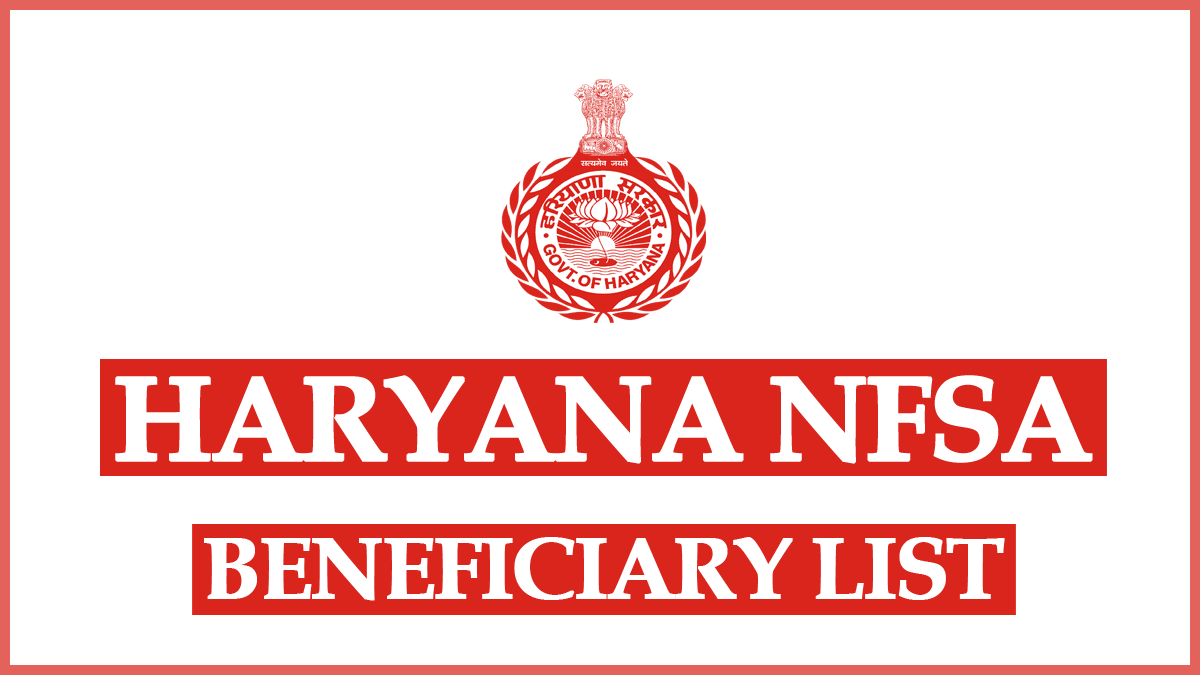Haryana NFSA Beneficiaries List PDF at hr.epds.nic.in