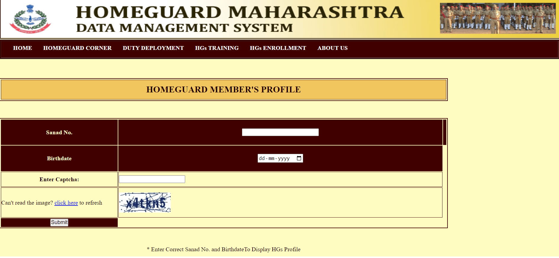 Maharashtra Home Guard Duty List