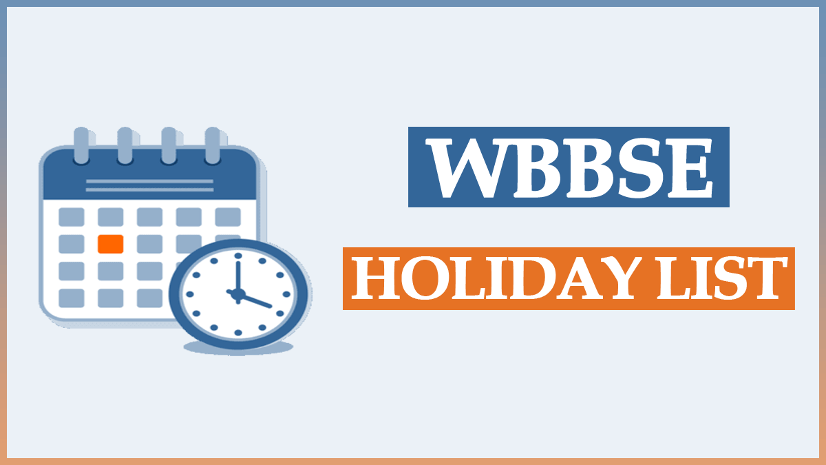 WBBSE Holiday List 2024 PDF