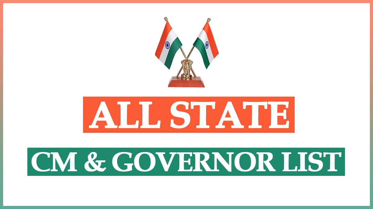 All State CM and Governor List 2023