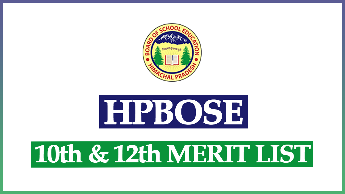 HPBOSE Merit List