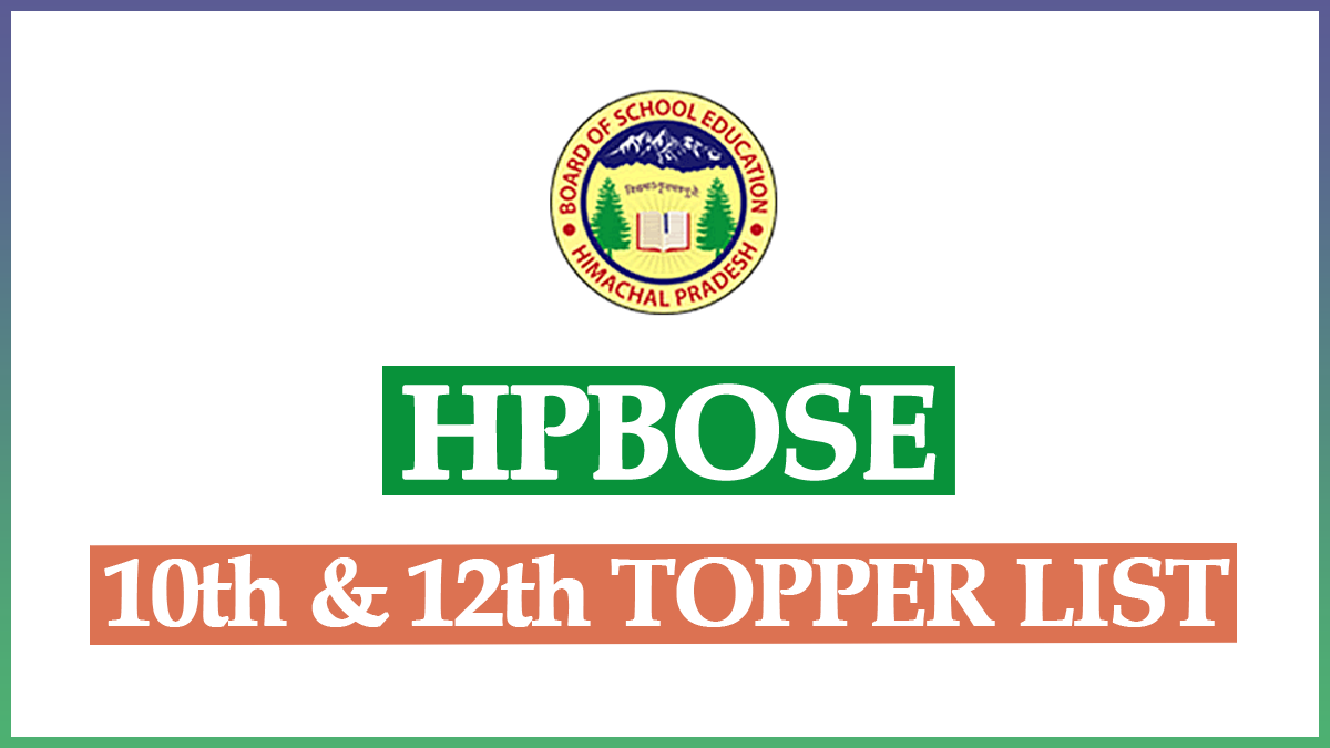 HPBOSE Topper List