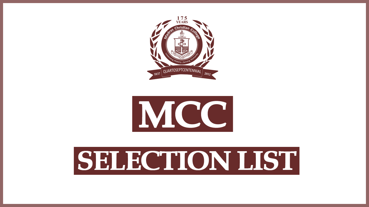 MCC Selection List 2023 PDF