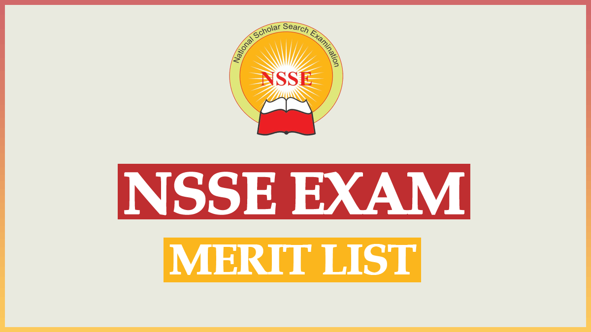 NSSE Exam Merit List