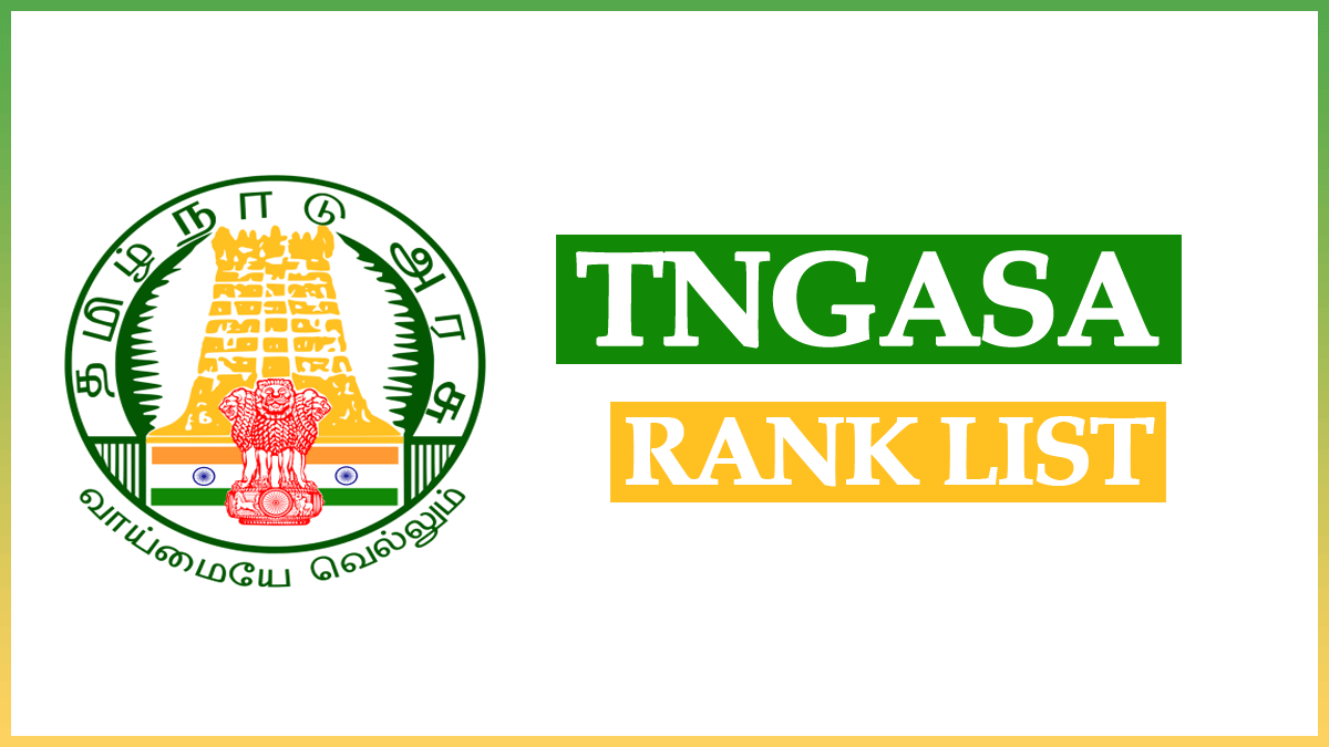 TNGASA Rank List 2023 Pdf Download – Tamil Nadu ARTS and Science Colleges