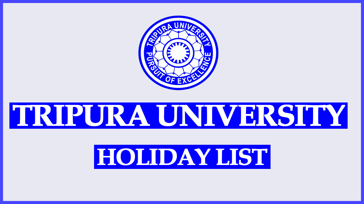 Tripura University Holiday List 2023