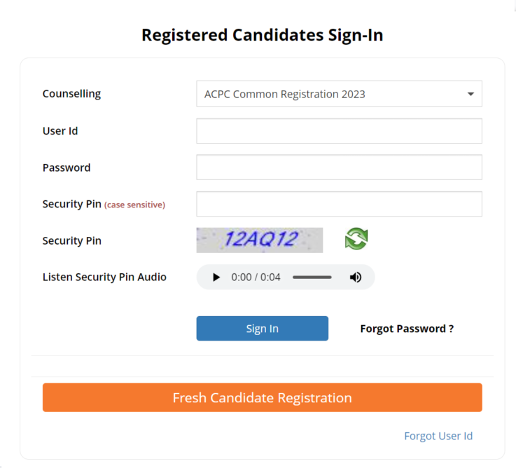 Acpc Registration 2024 Official Website Rhea Angeline