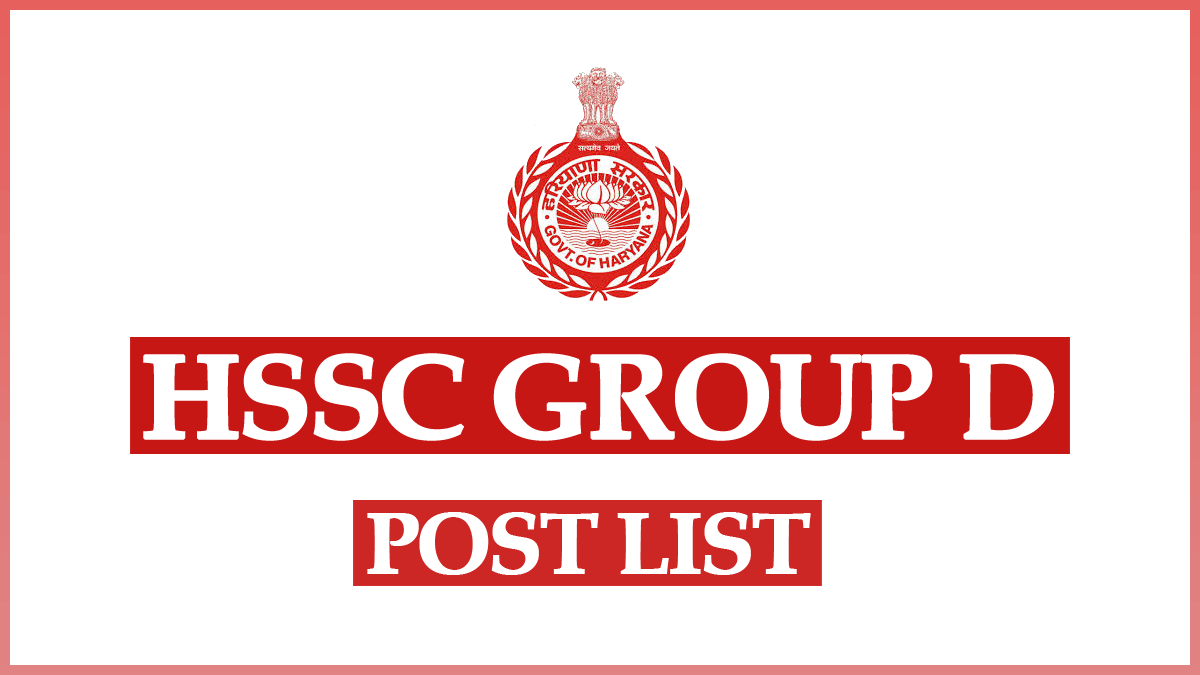 HSSC Group D Post List