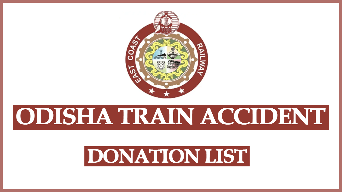 Odisha Train Accident Donation List