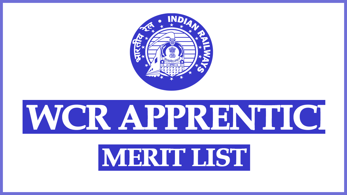 WCR Apprentice Merit List