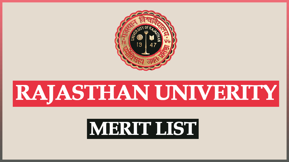 Rajasthan University Merit List 2023