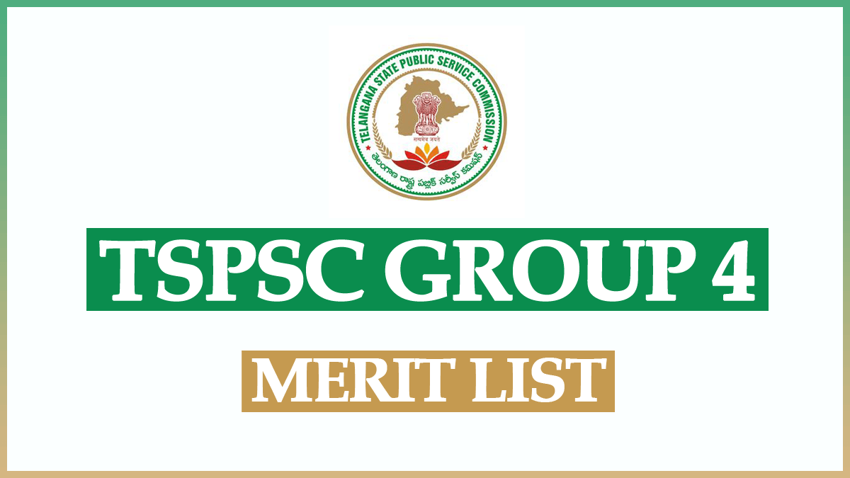 TSPSC Group 4 Merit List 2023