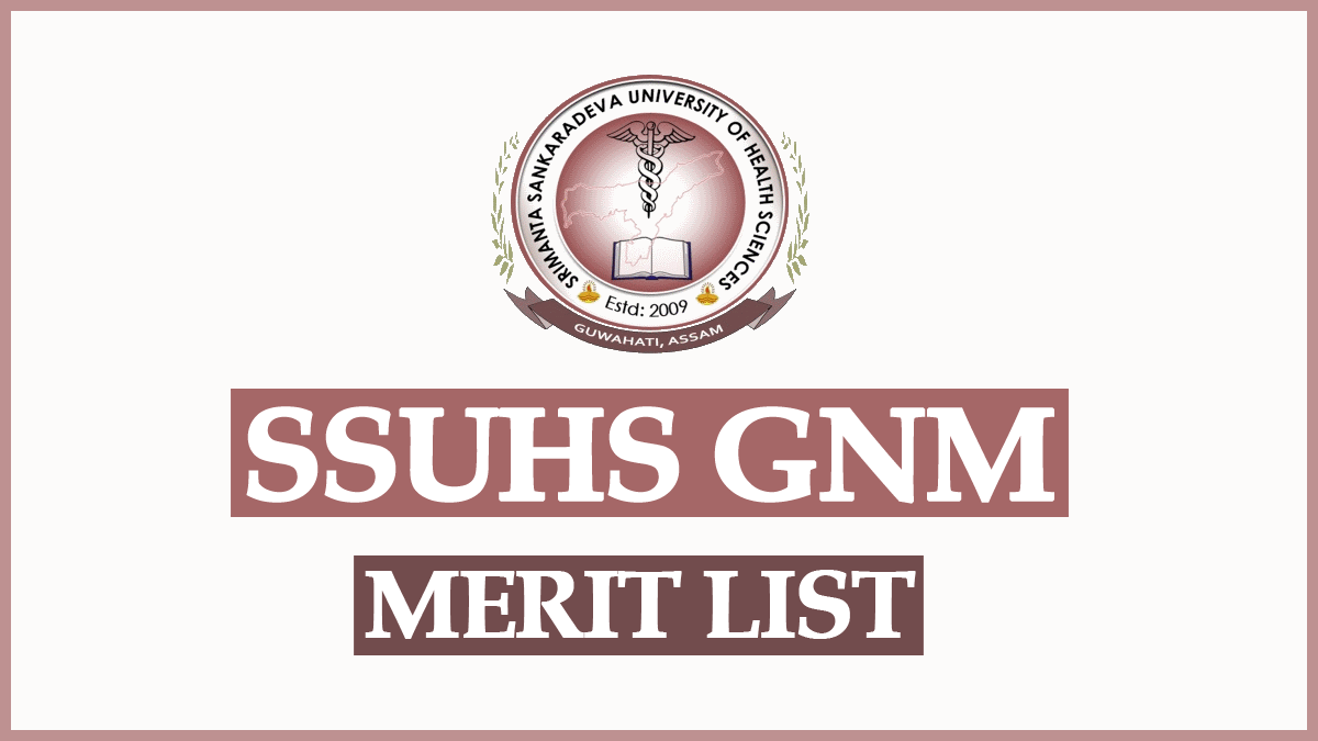 SSUHS GNM Merit List