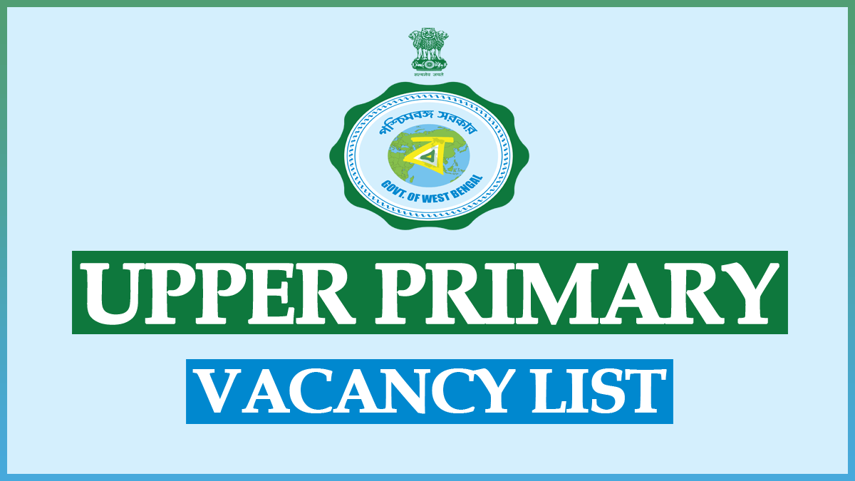 Upper Primary Vacancy List Pdf 2024