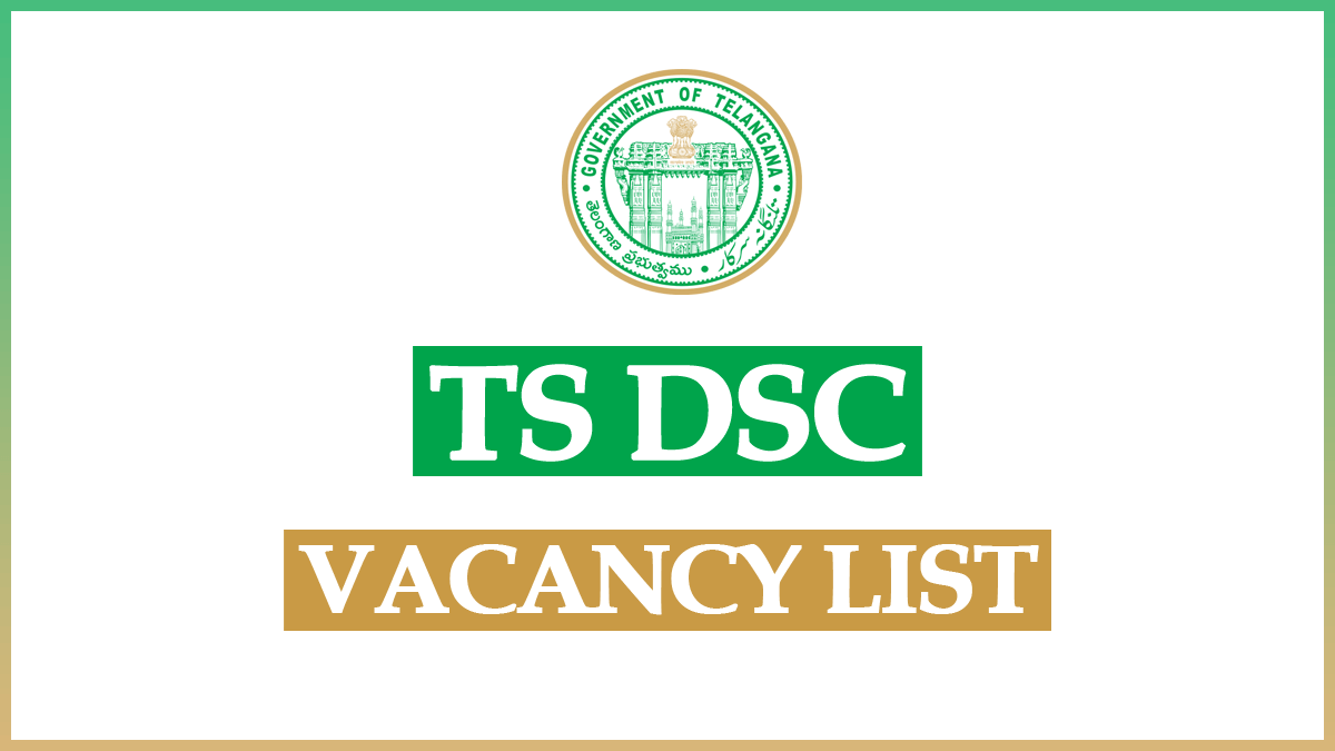 DSC Vacancy List District Wise