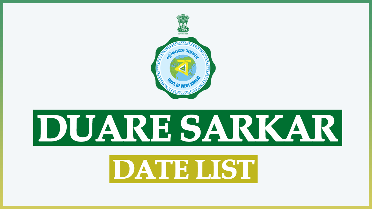 Duare Sarkar Date List