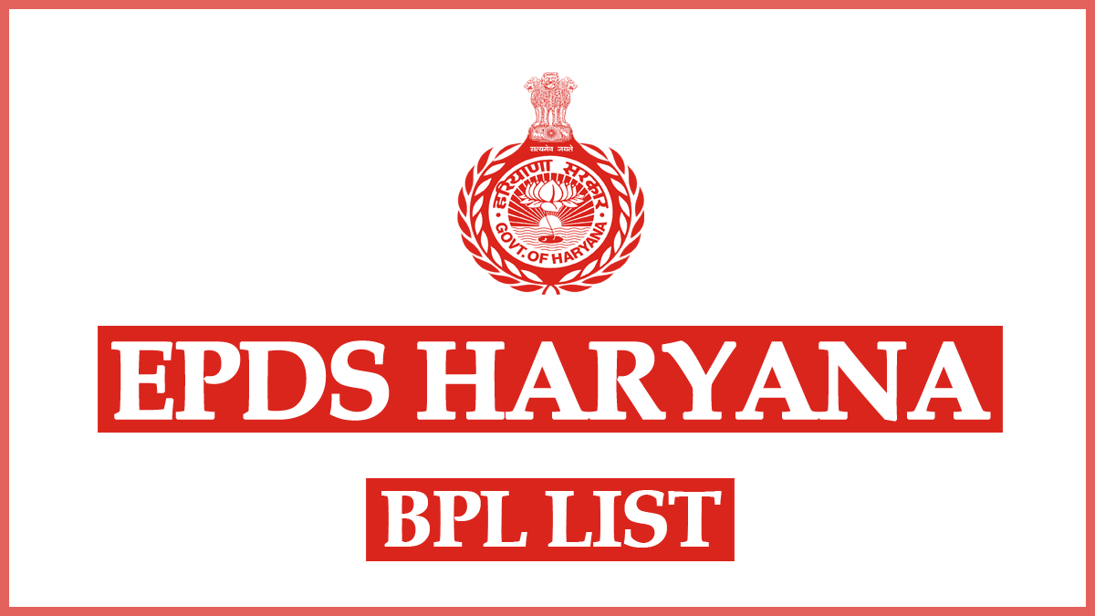 EPDS Haryana BPL List