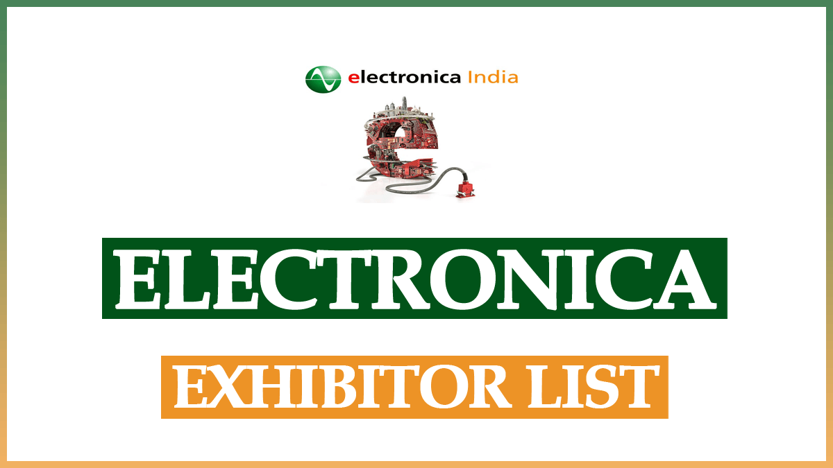 Electronica India 2023 Exhibitor List