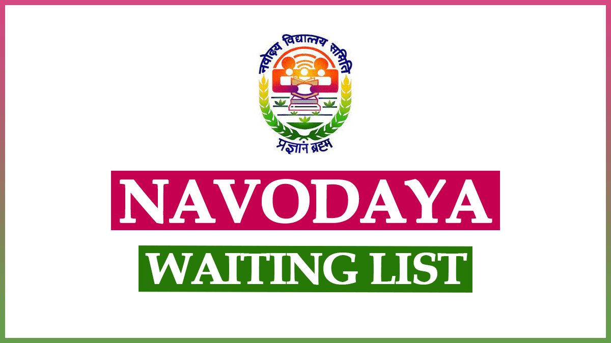 Navodaya Waiting List 2023 Class 6