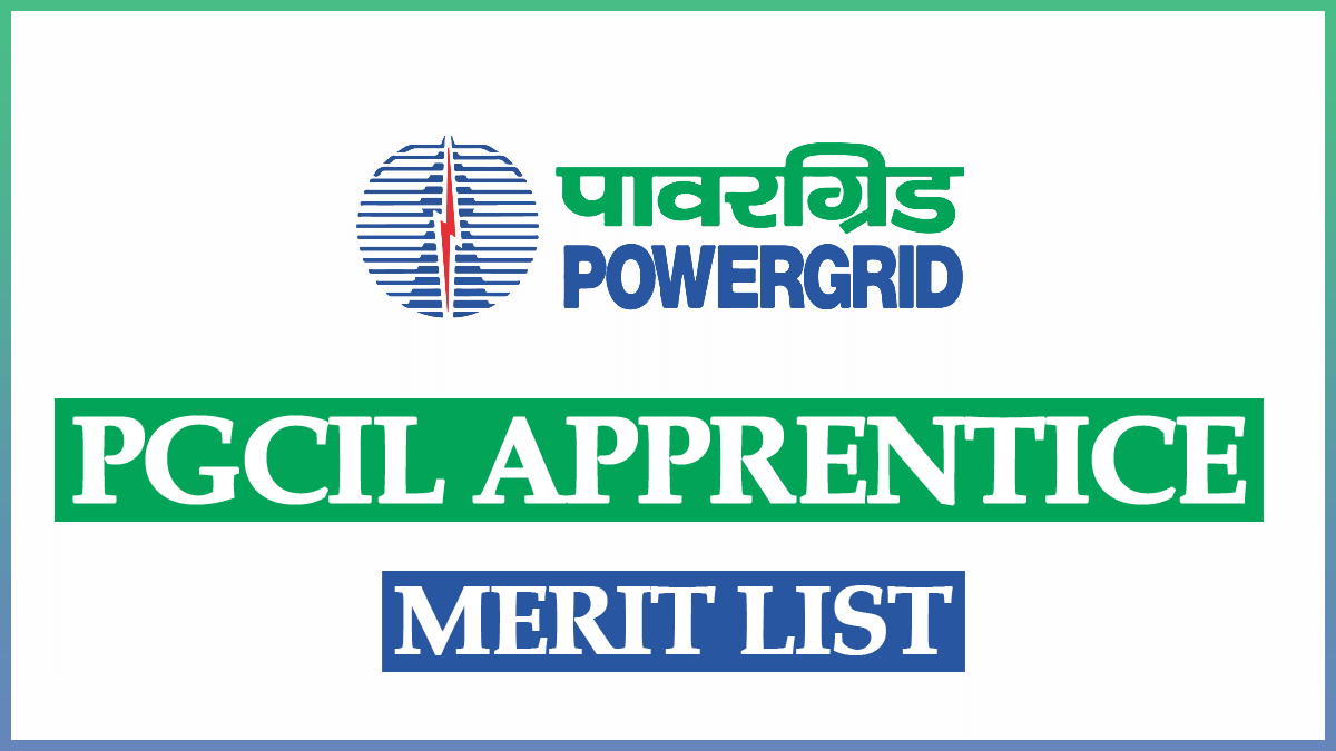 PGCIL Apprentice Merit List 2023 PDF