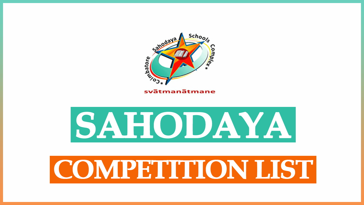Sahodaya Competition List 2023 PDF