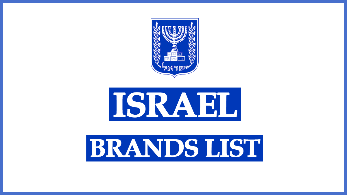 Israel Products Brands List 2023 – Israeli Companies in India