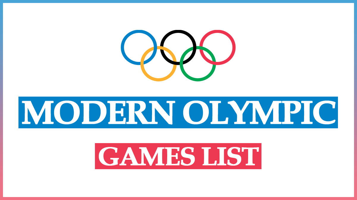 Modern Olympic Games List – Summer Olympic Games 2024
