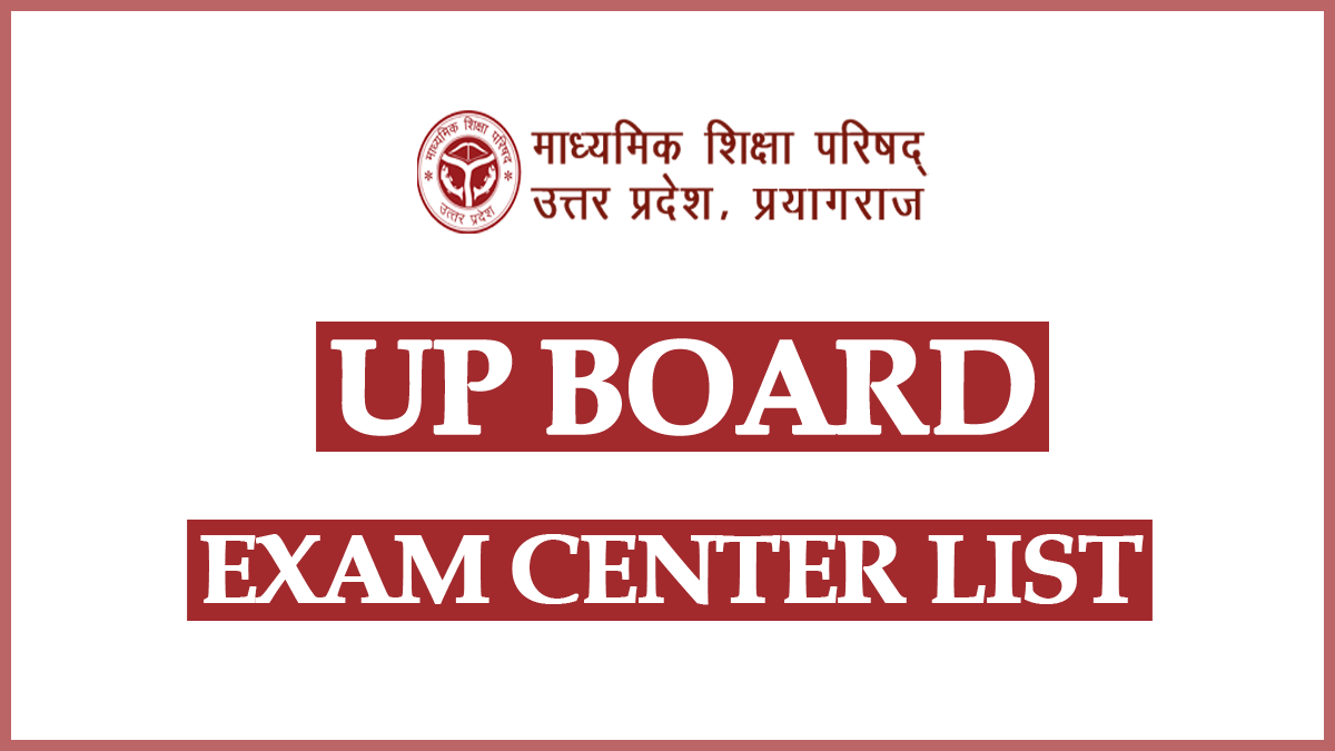 UP Board Center List 2024 PDF Download District Wise @upmsp.edu.in