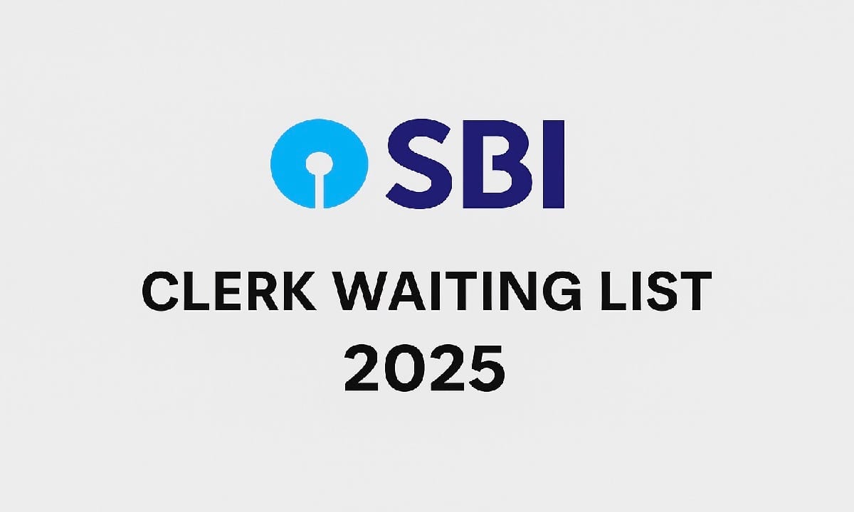 SBI Clerk Waiting List 2025 PDF Released – Check 1st Wait List Online
