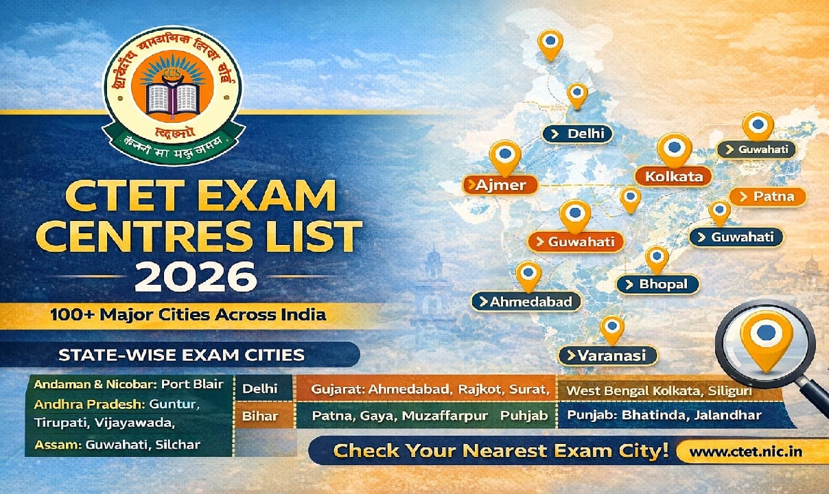 CTET Exam Centre List