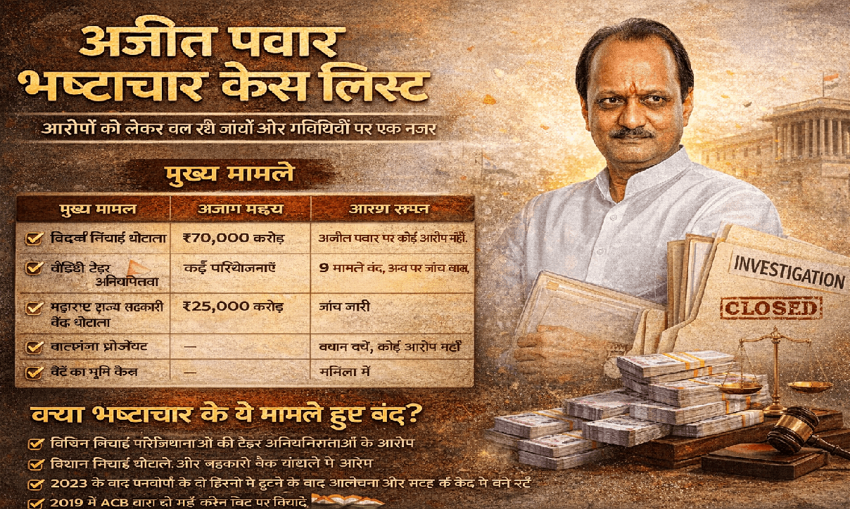 Ajit Pawar Corruption Cases List