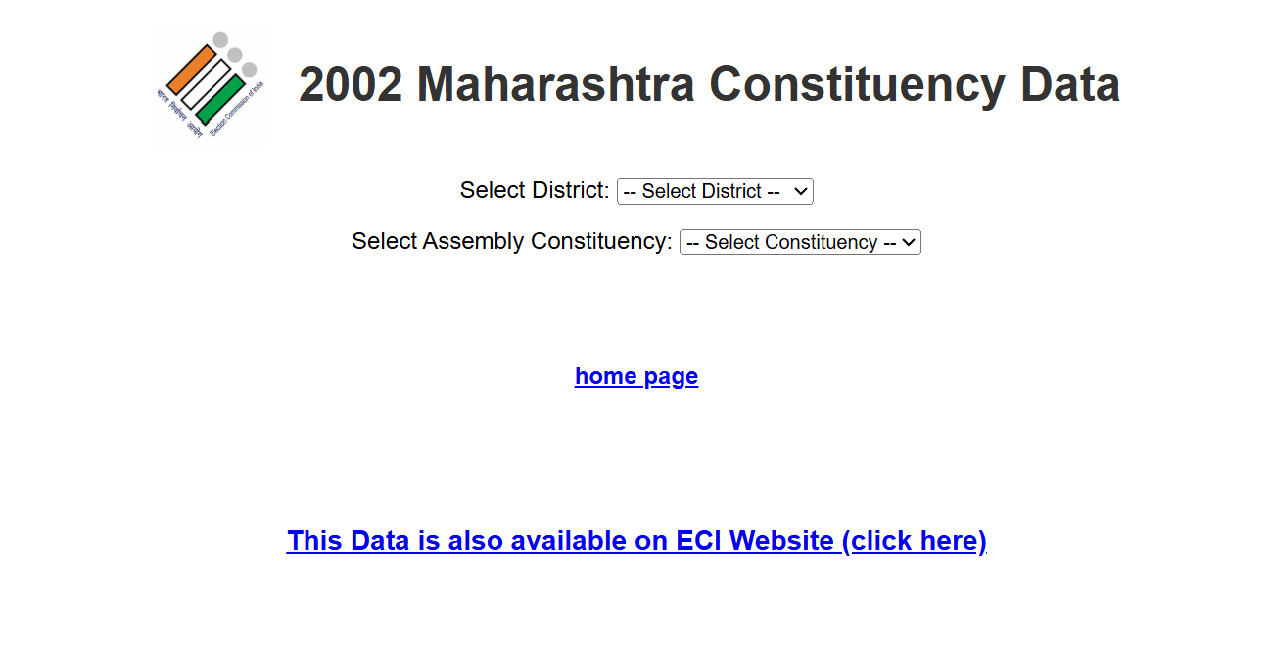 2002 Maharashtra Constituency Data