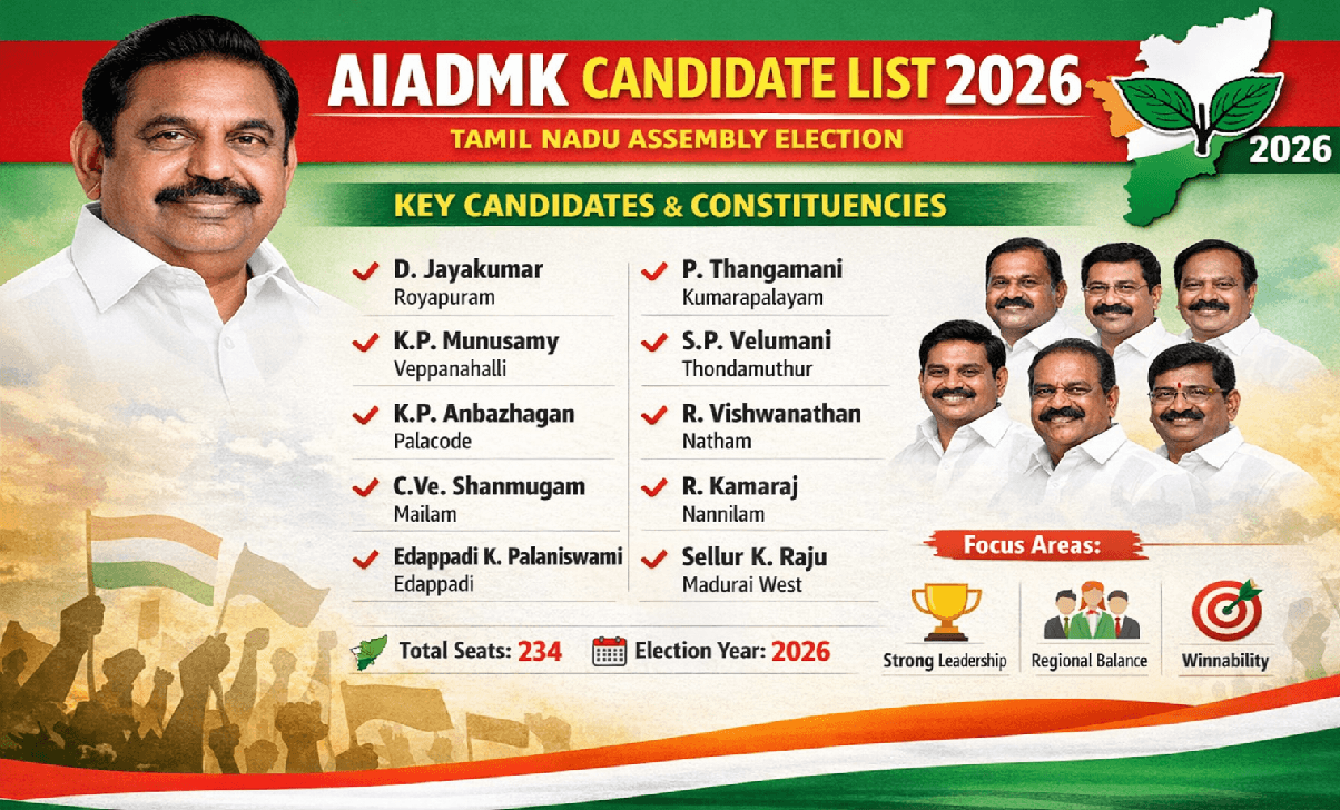AIADMK Candidate List