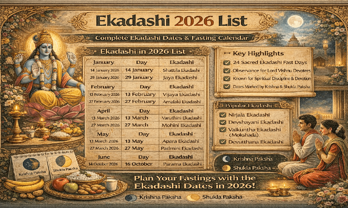 Ekadashi in 2026 List