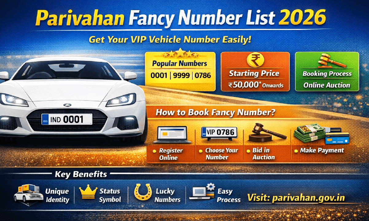 Parivahan Fancy Number List